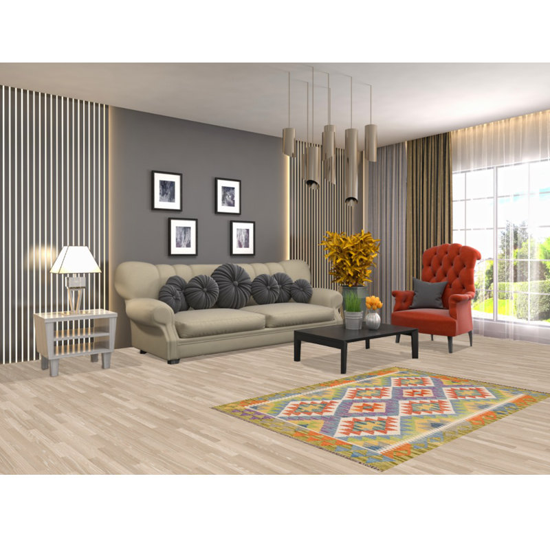 Tapis décoratif South Western Kilim 3 x 5