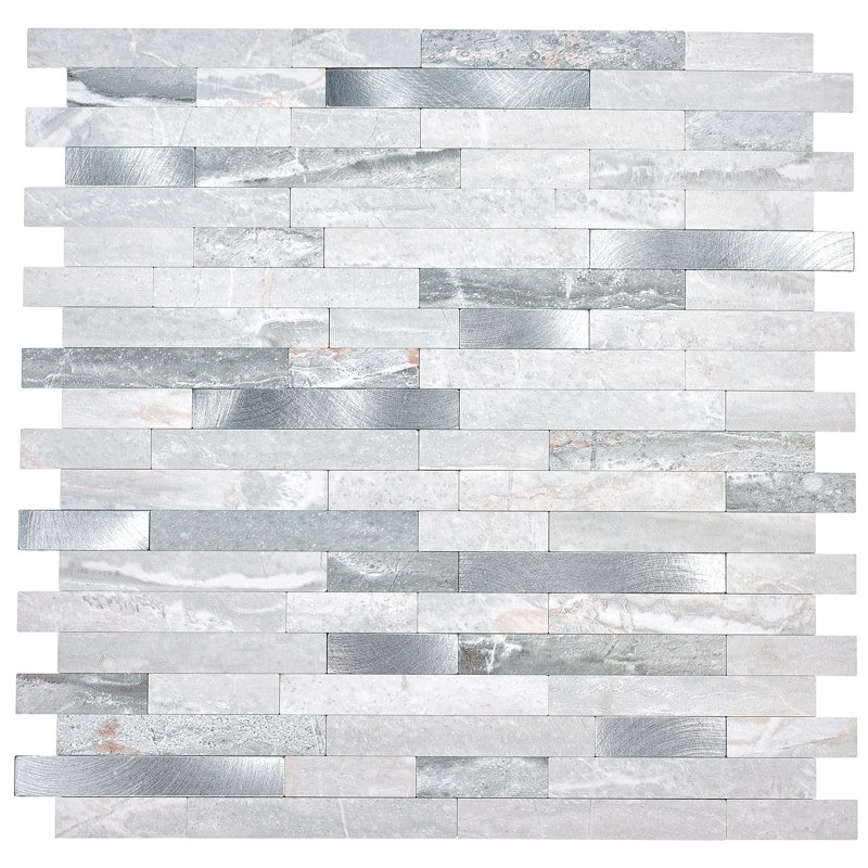Aluminum Peel and Stick Mosaic Tile