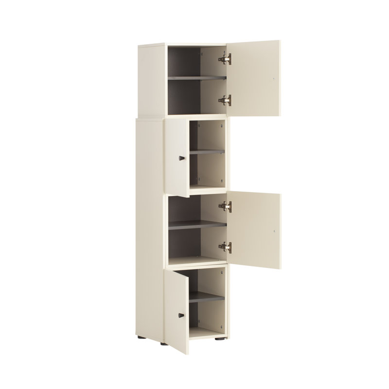 Claverton 4 -Door 4 -Shelf Storage Cabinet