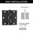 3-1/2 in. Butt Bearing 10 Door Hinges-86637895