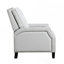 Mobilier de salon moderne à dossier poussoir gris et gris