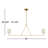 2 - Light Dimmable Linear Chandelier-103528001