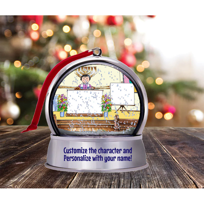 Magnet aimant personnalisé en forme de boule à neige Bat Mitzvah - Grand cadeau!, Oui