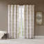 Contemporary Jacquard Wavy Design Total Blackout Curtain Panel, Luxe Heavyweight Fabric With Foamback Lining For Bedroom & Media Room-603205348