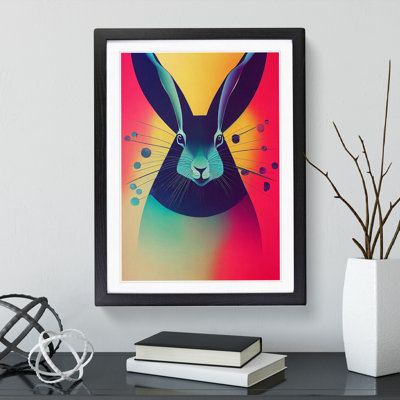 Vivid Hare Abstract - Wall Art
