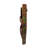 16 Bottle Solid Wood Wall Mounted Wine Bottle & Glass Rack in Brown
