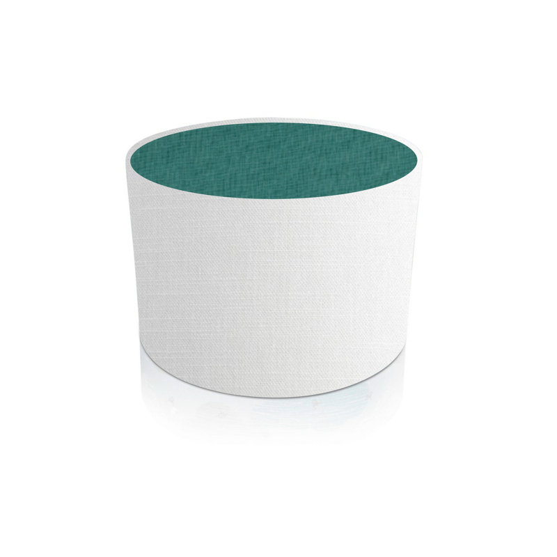 Cotton Drum Pendant Shade ( Screw On ), 8cm H x 12cm W x 12cm D, Green