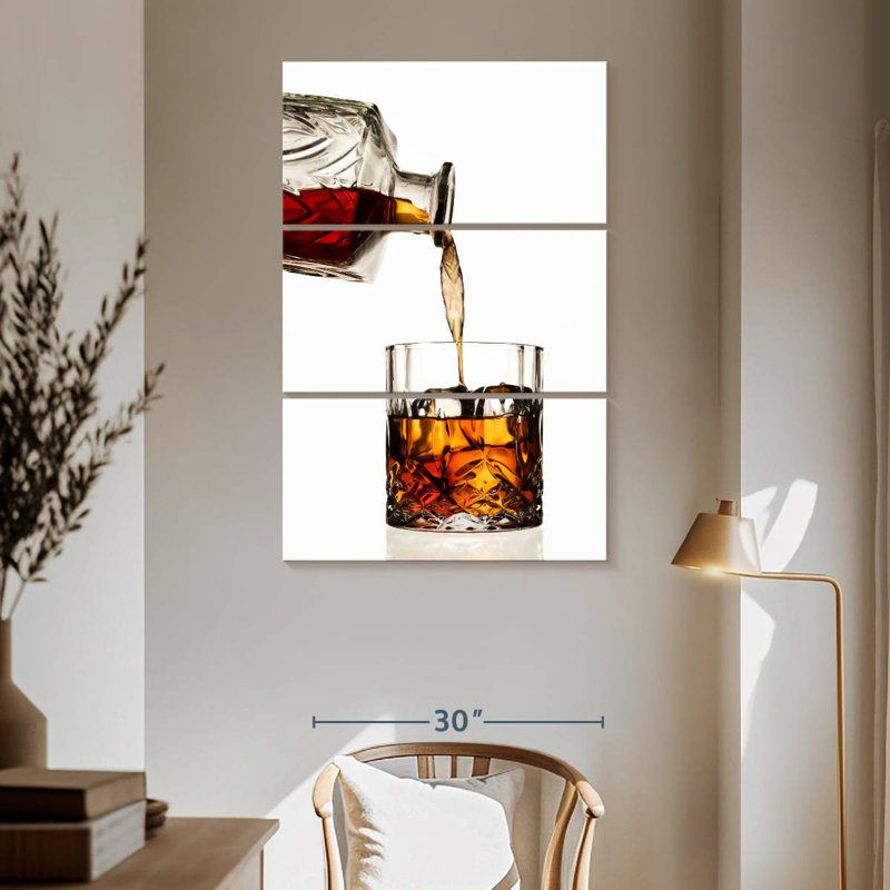 Yarlin Whiskey Pouring, 65" H x 42" W