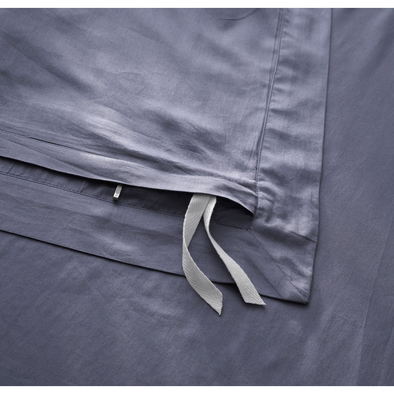 Signature Hemmed Duvet Set, Mineral, Queen Duvet Cover + 2 Standard Shams
