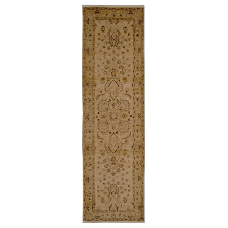 Daugherty Hand Knotted 3x10 Ivory Runner