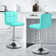 Martel Swivel Adjustable Height PU Leather Bar Stool with Backrest