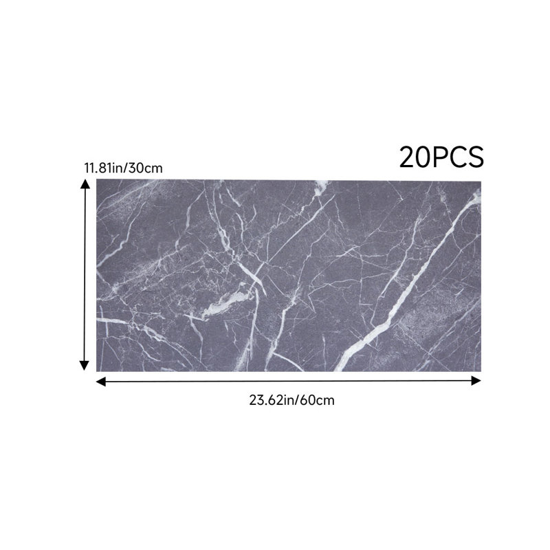 30x60 cm PVC Tile in Grey