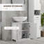 Meuble-lavabo de salle de bain, meuble-lavabo piédestal avec tablette réglable