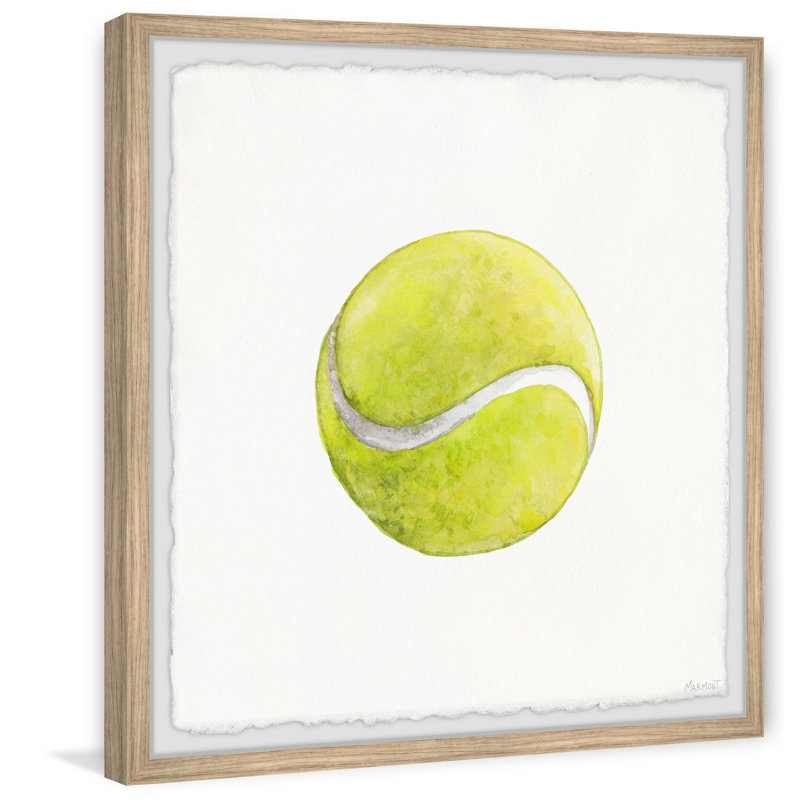 Brickhill Tennis Ball, reproduction encadrée, H 12 po x l 12 po x P 1,5 po