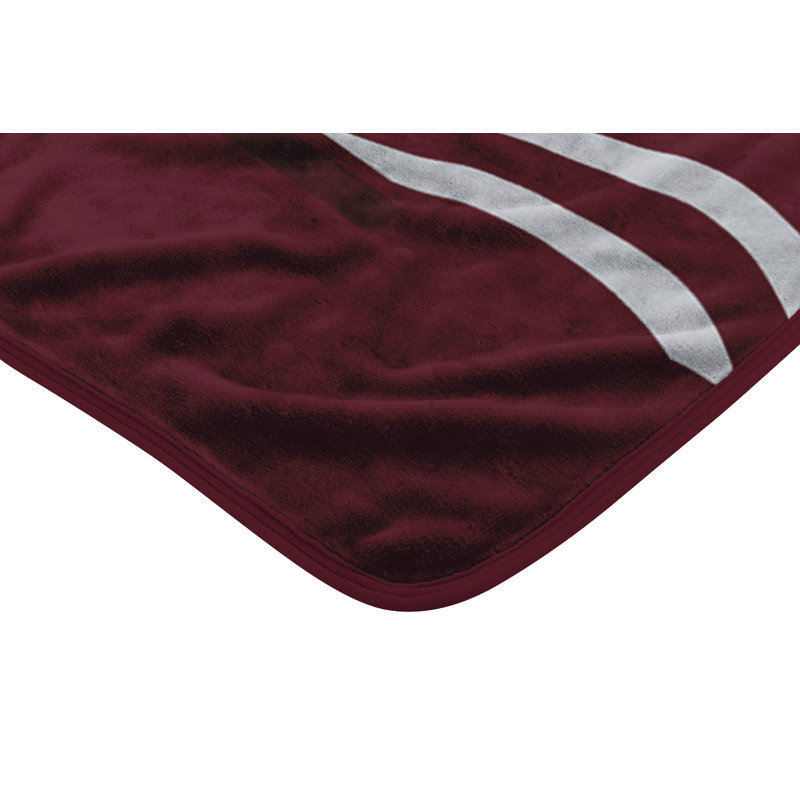 Throw Blanket, Red/White, Mississippi State Bulldogs