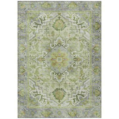 Machine Washable Indoor/Outdoor Oden ACN2163 Global Rug