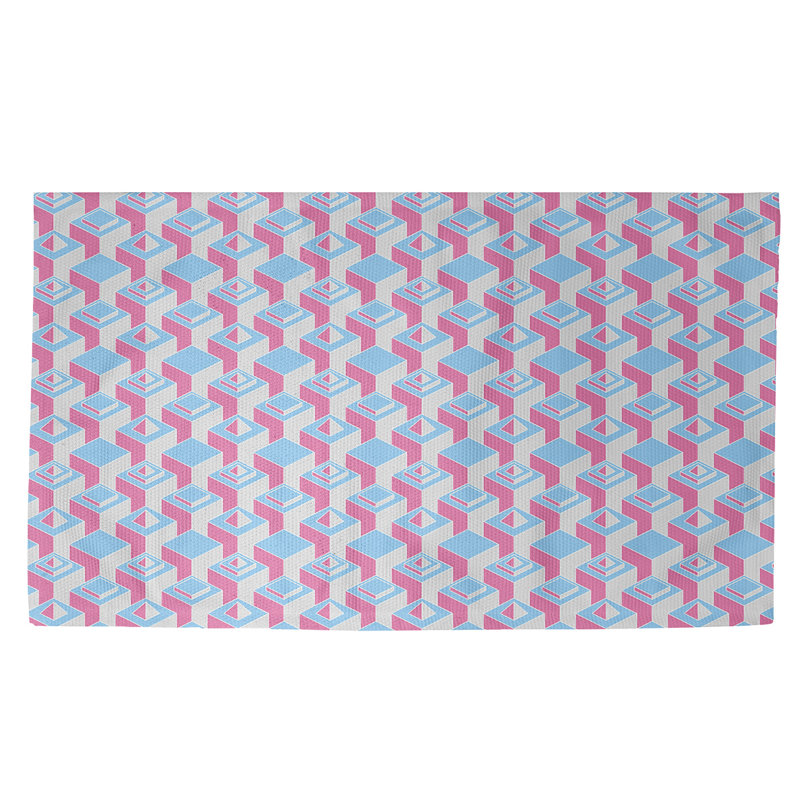Jordao Geometric Indoor Rug, Rectangle 5' x 7'