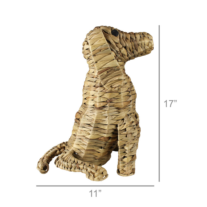Sona Water Hyacinth Sitting Dog