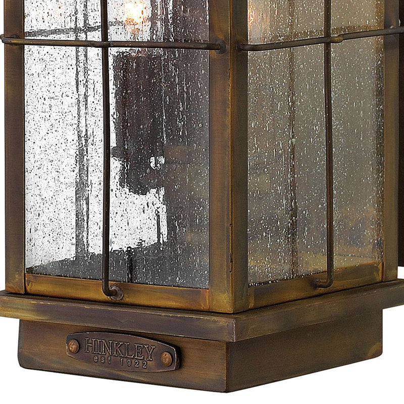 Bingham 2-Light Outdoor Wall Lantern, Integrated LED, Sienna