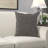 Wool Removable Cover Pillow Throw Authentic Handmade Square Polyester Fill Brown & Gray Herringbone With Gray Cotton Backing-532498121-435209491