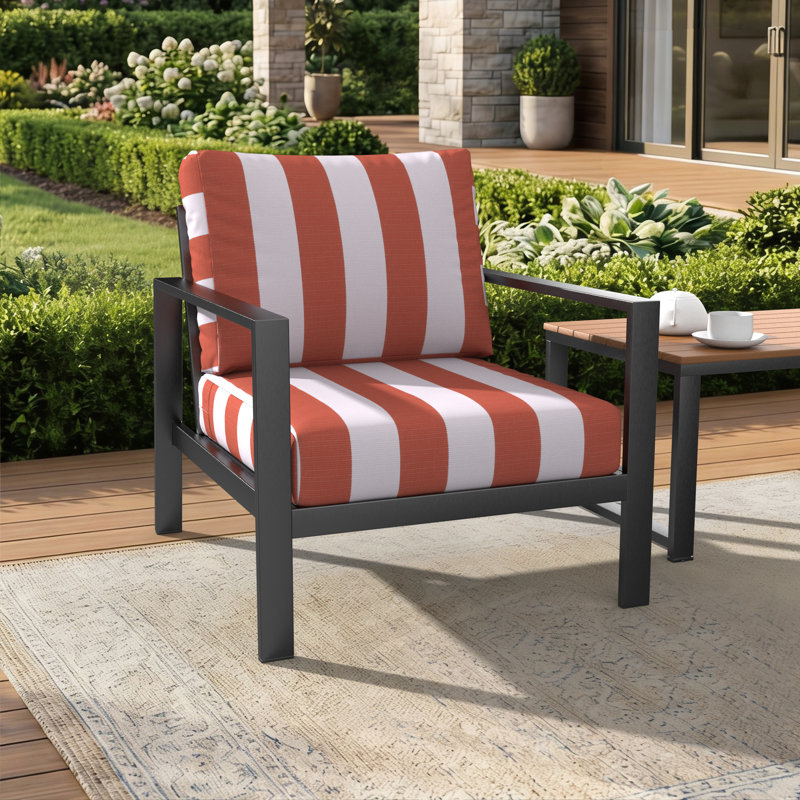 Coussin de siège Amala Sunbrella, L 25 po x P 5 po, Sunbrella - refuge corail