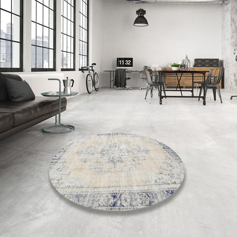 Alek Oriental Indoor Rug, Round 4'