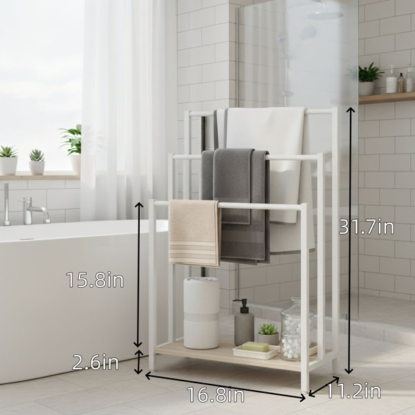 Space Saving Towel Rack