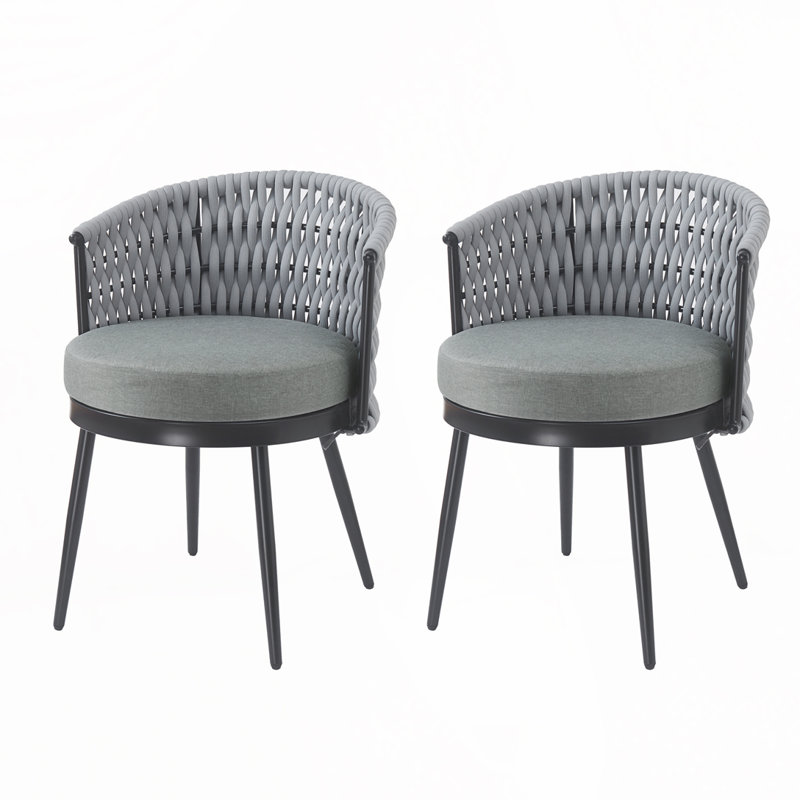Chaise de patio d'extérieur, Gris clair