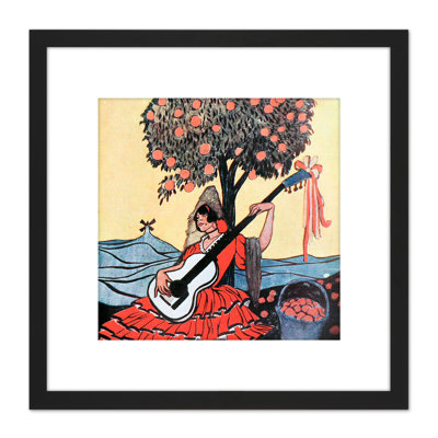 Lengo Sphere Spanish Guitar - Single Picture Frame Painting