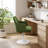Lippa Performance Velvet Swivel Dining Armchair-105239667-105239672