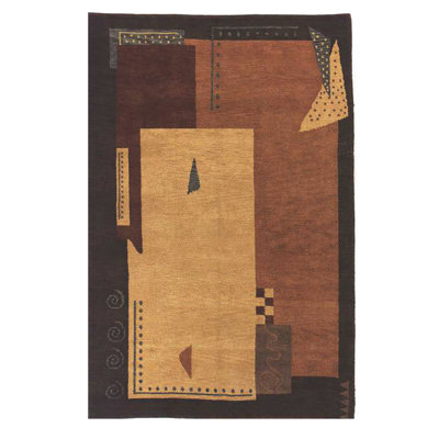 American Home Contemporary Wool Abstract Indoor Rug