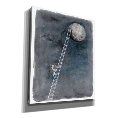 «Ladder to the Moon» par Rachel Nieman, art mural sur toile