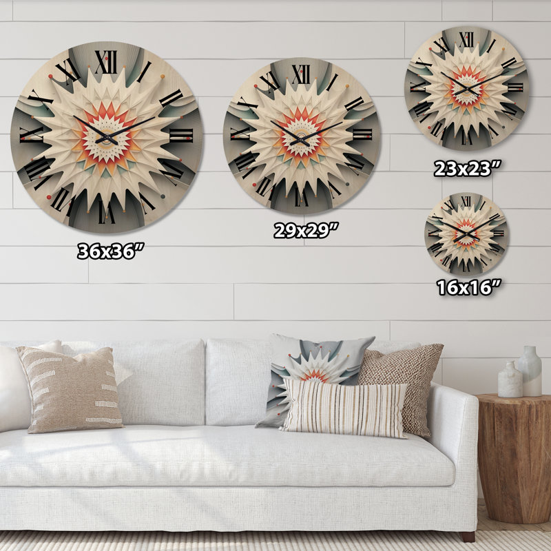 Horloge murale surdimensionnée en bois, Très grand