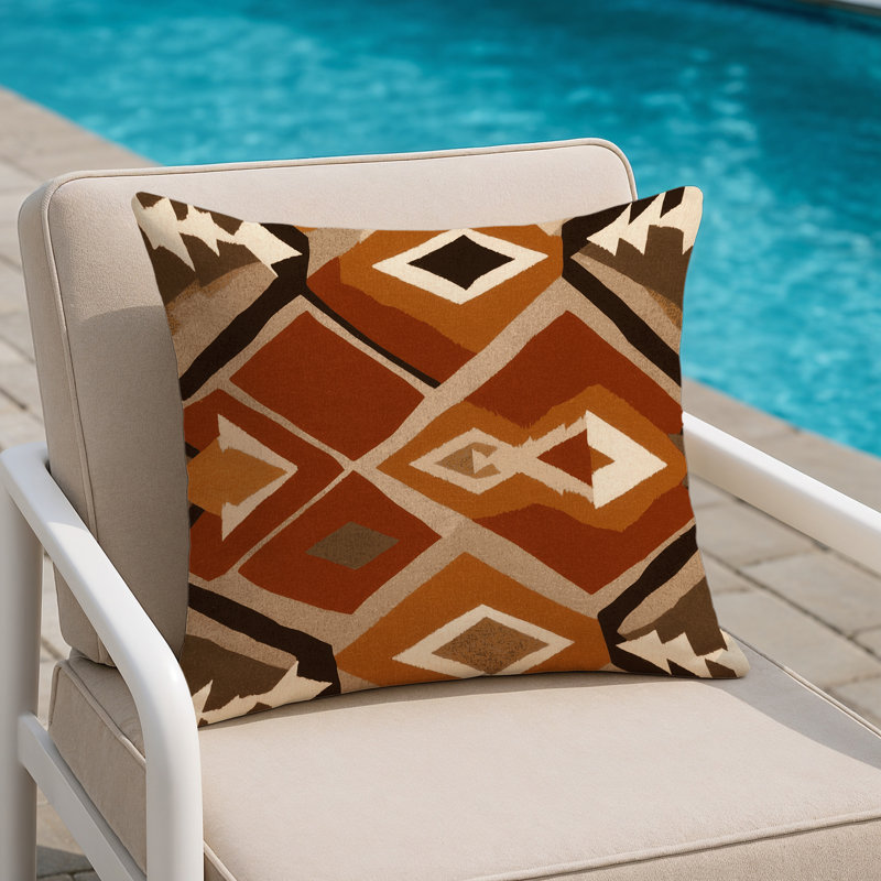 Tribal Flow Indoor And Outdoor Throw Pillow, Square 20"