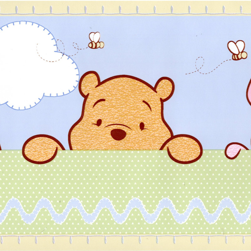  Bordure de papier peint Winnie The Pooh Peekaboo, 15 pi de long x 6,8 po de large