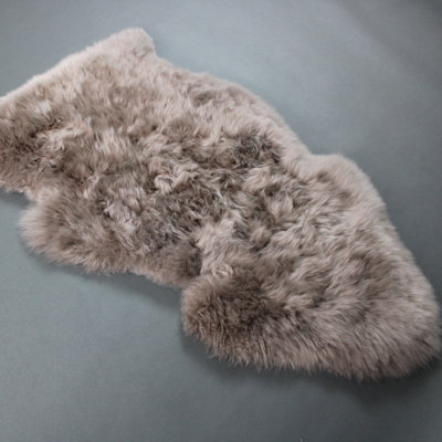 Ernst Solid Colour Sheepskin 60cm X 90cm Area Rug
