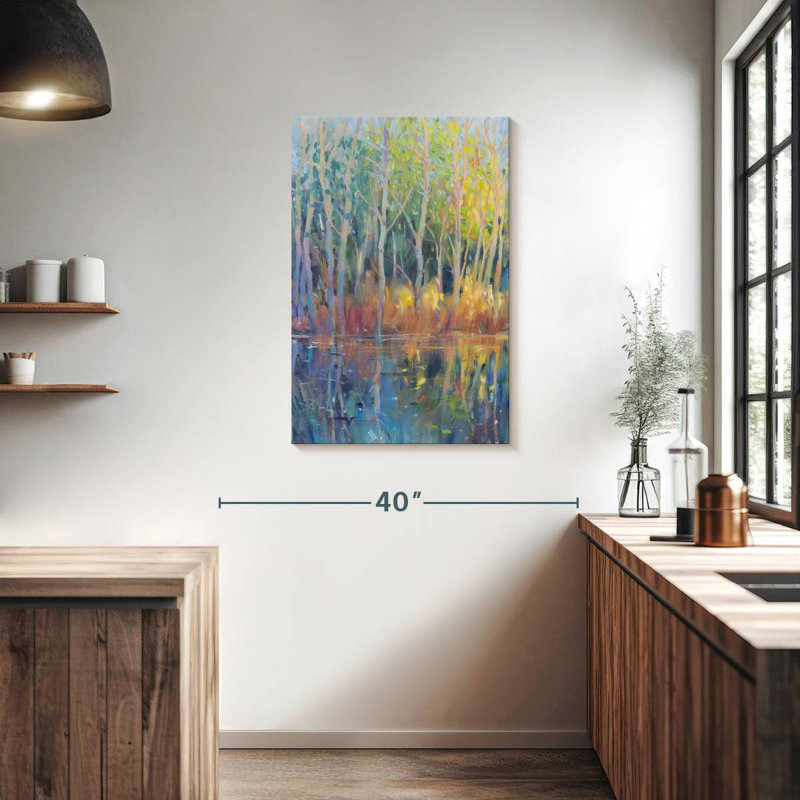 Alvord Reflected Trees I, 36" H x 24" W
