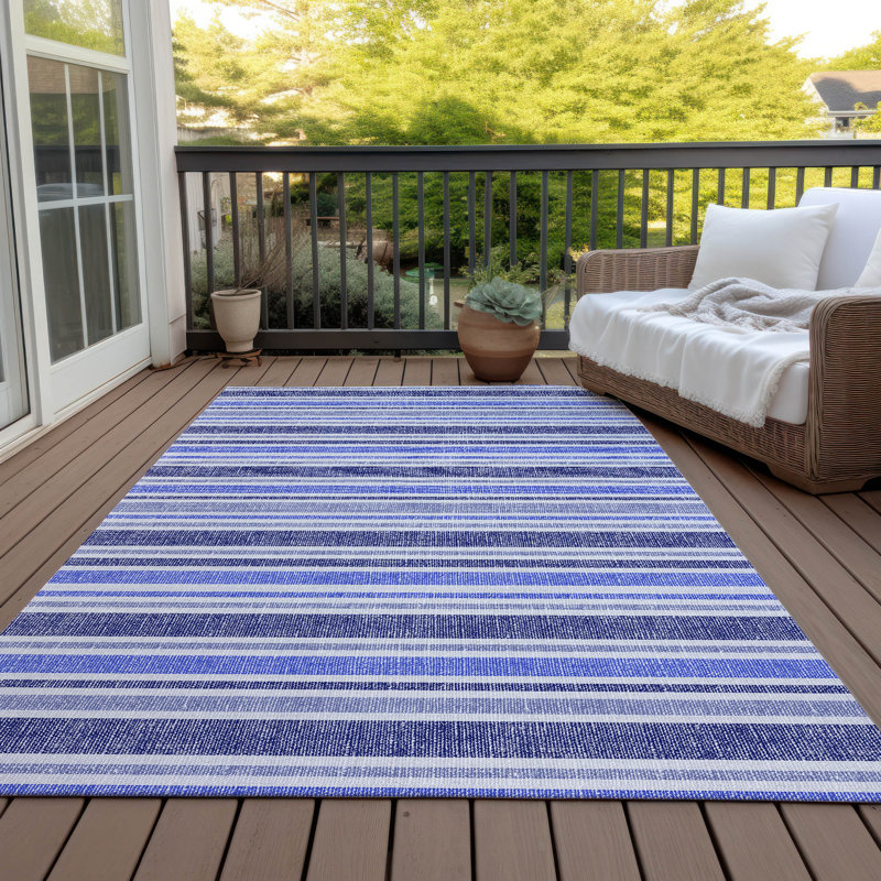 Tapis intérieur / extérieur avec envers antidérapant Lovell, Rectangle de 10 pi x 14 pi
