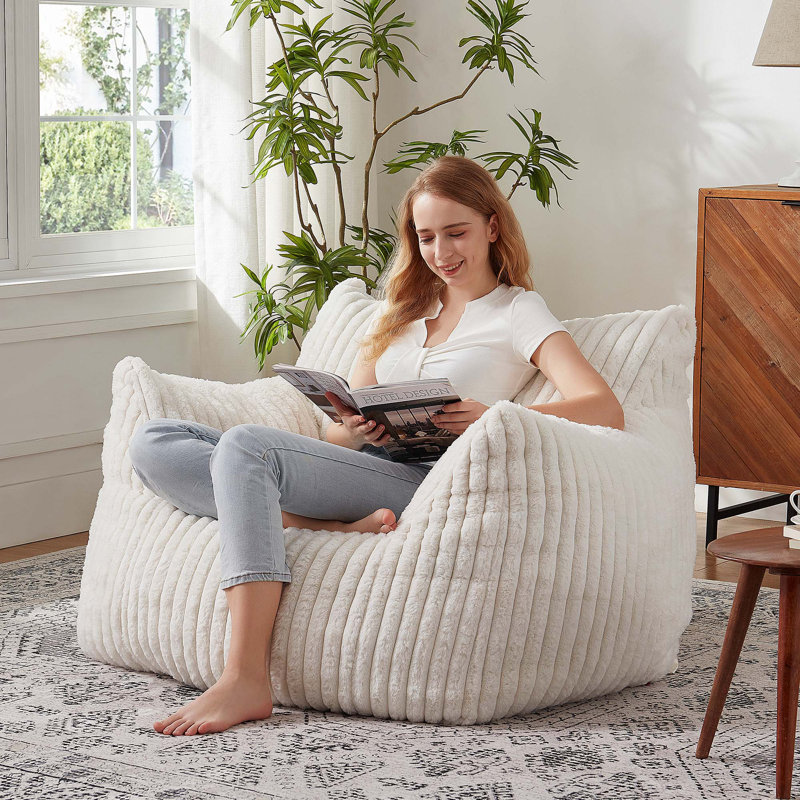 Fauteuil à billes Classic, H 30 po x l 45 po x P 39 po, Blanc