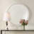  Akiko White Round Mirror
