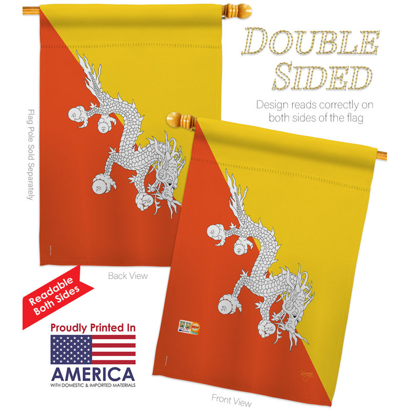 Double Sided 40'' H x 28'' W Polyester House Flag