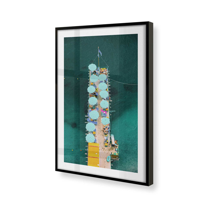 Imprimé Pier Paradise, Cadre photo noir satiné, H 37 po x l 25 po x P 1,25 po