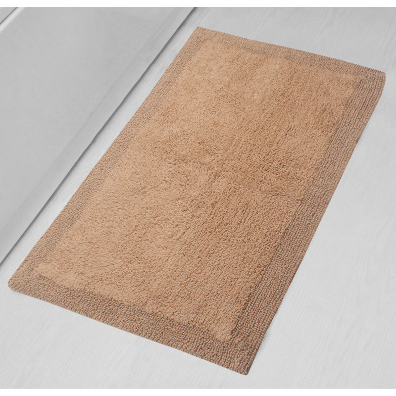 Tapis de bain réversible de couleur unie BRUSS, Lin, L 24 po x L 40 po