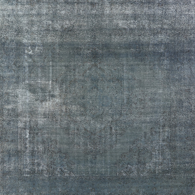 Tapis oriental gris, Carré 5 pi