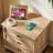 24" Wide Farmhouse Night Stand,Large End Table With 3 Drawers & Metal Handle,Dresser For Bedroom, Bed Side Table Chest Of Drawers Cabinet,Wood Nightstand For Living Room,Closet-123175608-123037900