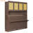 Twin Size Murphy Bed With Top Cabinet,Space Saving Foldable Bed With Light & USB