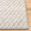 Tapis ivoire touffeté à la main à motif géométrique Giroux-1505122462
