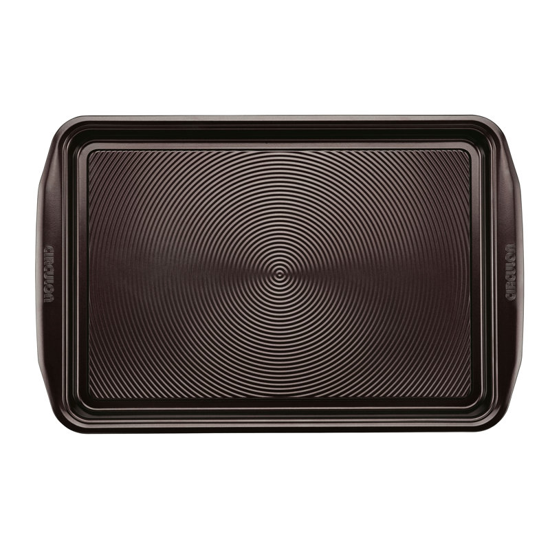 Circulon Bakeware Nonstick Cookie Pan / Cookie Sheet, 17" H x 11" W, Chocolate Brown