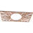 24"W x 12"H x 8 7/8"ID x 1/4"T Hoover Wood Fretwork Pierced Ceiling Medallion, Cherry-63412193-63412201