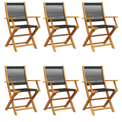 Chaises de patio pliantes vidaXL